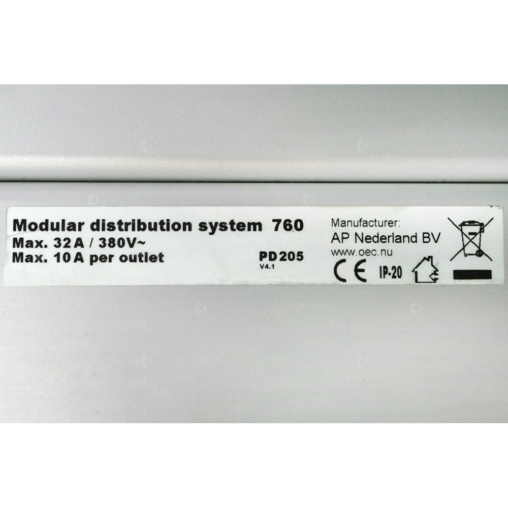 PD 205 AP NEDERLAND BV PD205 MODULAR DISTRIBUTION SYSTEM 760